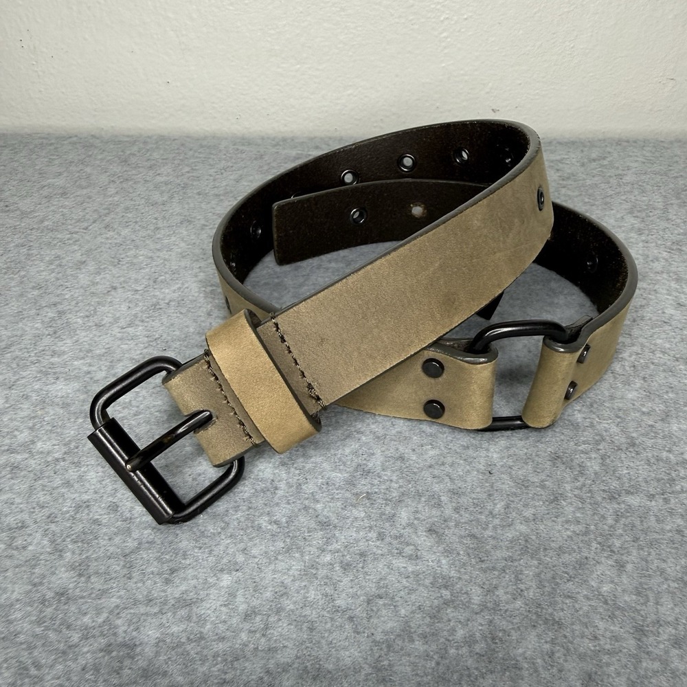 All Saints Ezra Waist Belt Leather Tan Western Minimalist Boho‎ Womens XS